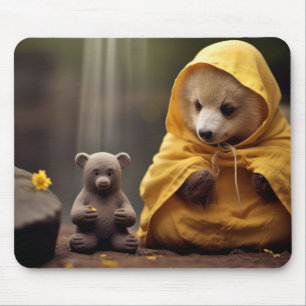 Mousepad Urso Selvagem Tranquilo Animal Pacífico