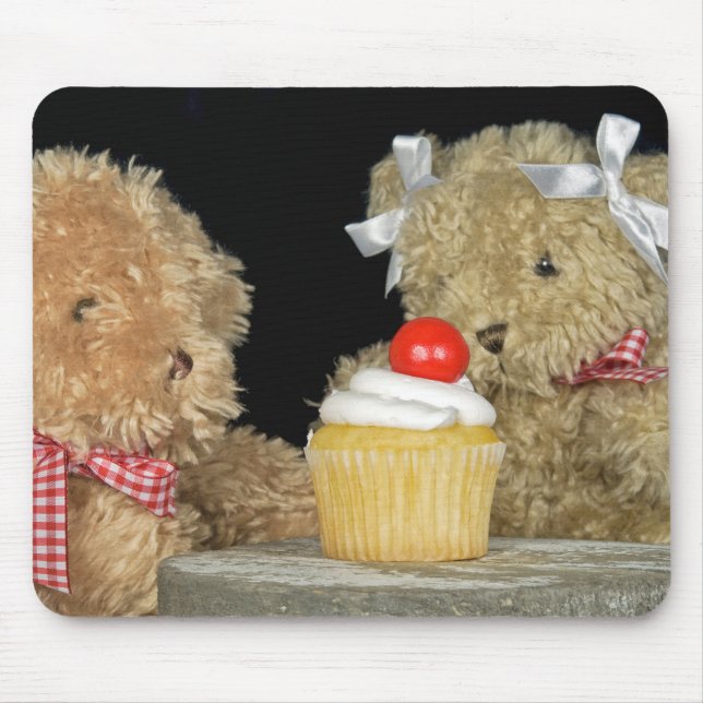 Mousepad Ursos de Teddy e Cupcake (Frente)