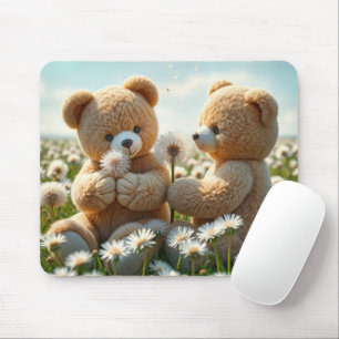 Mousepad Ursos de Teddy num Campo de Verão