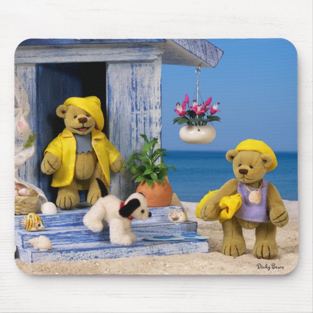 Mousepad Ursos Dinky: Divertimento do verão (Frente)