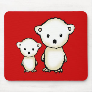 Mousepad Ursos Polares Fofos