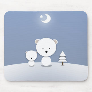 Mousepad Ursos Polares Kawaii
