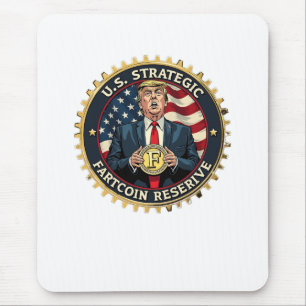Mousepad US Strategic Fart Reserve Crypto Trump Engraçado