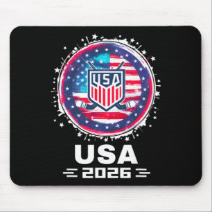 Mousepad Usa 2026 Hóquei Bandeira Americana Mulheres Homens