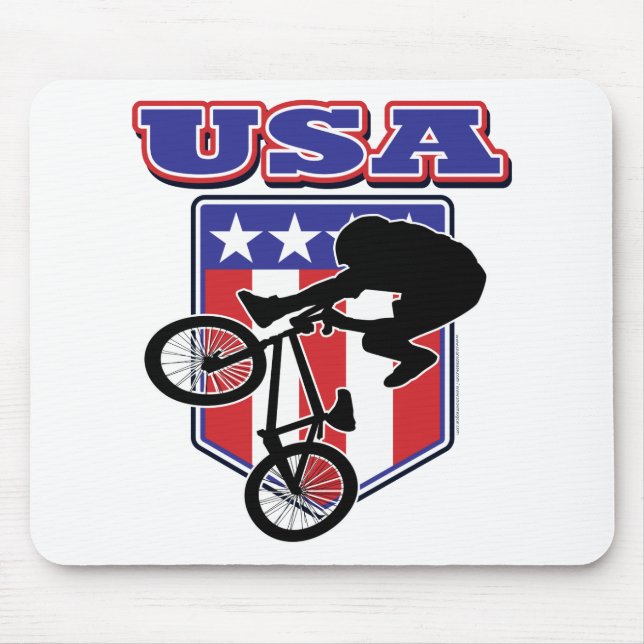 Mousepad USA BMX Biker (Frente)