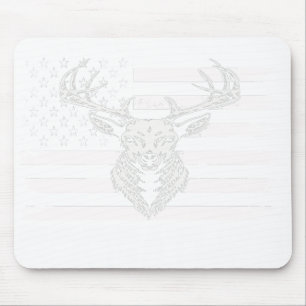 Mousepad USA Flag Best Buckin' padrinho Ever Deer Hunting