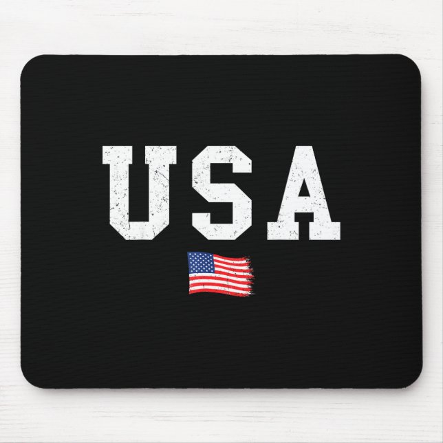 Mousepad Usa flag patriotic american flag 4th of july men (Frente)