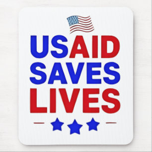 Mousepad USAID salva vidas Agência Americana de Desenvolvim