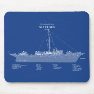 Mousepad USCG Cutter Sea Cloud wpg-284 - ABD