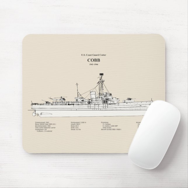Mousepad USCGC Cobb wpg-181 - SBD (Com mouse)