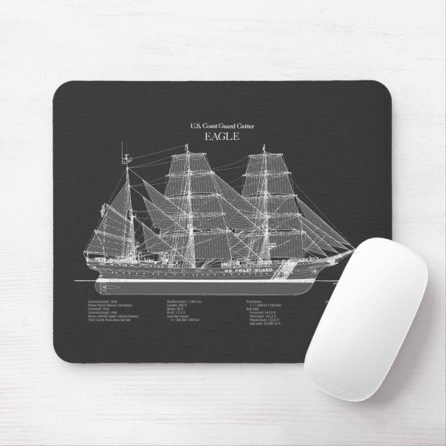 Mousepad USCGC Eagle wix-327 - PD (Com mouse)