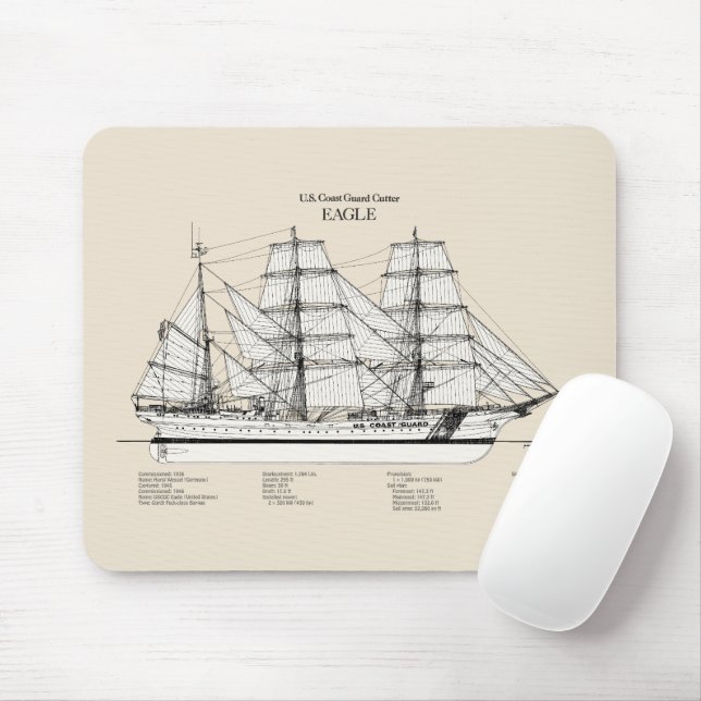 Mousepad USCGC Eagle wix-327 - SBD (Com mouse)