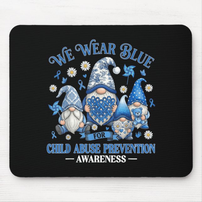 Mousepad Use a Fita Azul para Gnomos de Prevenção à Violênc (Frente)