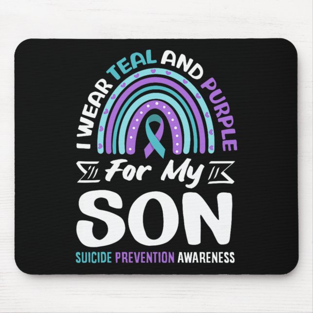 Mousepad Use Azul-marinho E Roxo Para O Design De Prevenção (Frente)