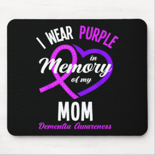 Mousepad Use Roxo em Memória para Conscientização sobre Dem