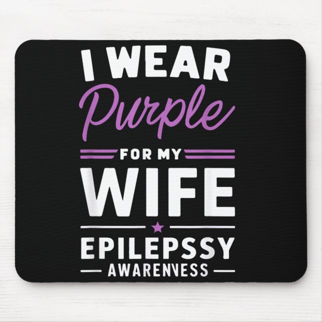Mousepad Use Roxo Para Guerreiras da Esposa Conscientização (Frente)