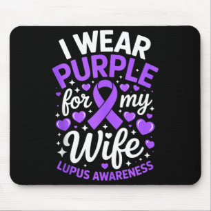 Mousepad Use roxo pelo mês de conscientização sobre lúpus d