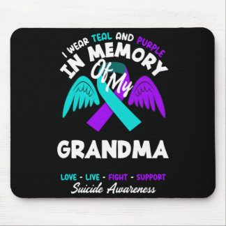 Mousepad Use Verde-azulado E Roxo Em Memória Do Design Da V