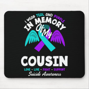 Mousepad Use Verde Claro E Roxo Em Memória Do Primo