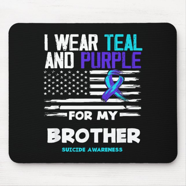 Mousepad Use Verde Claro e Roxo Para Conscientização sobre  (Frente)
