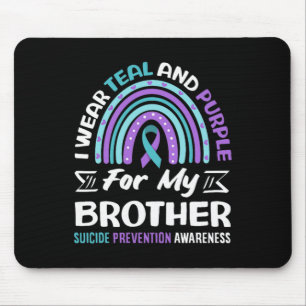 Mousepad Use Verde Claro E Roxo Para Suicídio De Irmão