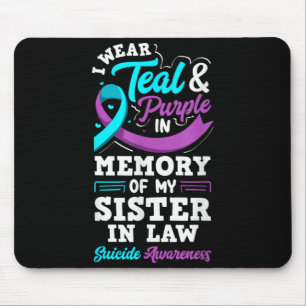 Mousepad Use Verde Teal E Roxo Em Memória Da Cunhada