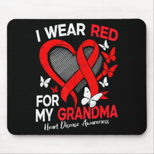 Mousepad Use vermelho para a conscientização sobre doenças
