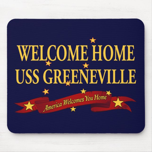 Mousepad USS Greeneville Home bem-vindo (Frente)