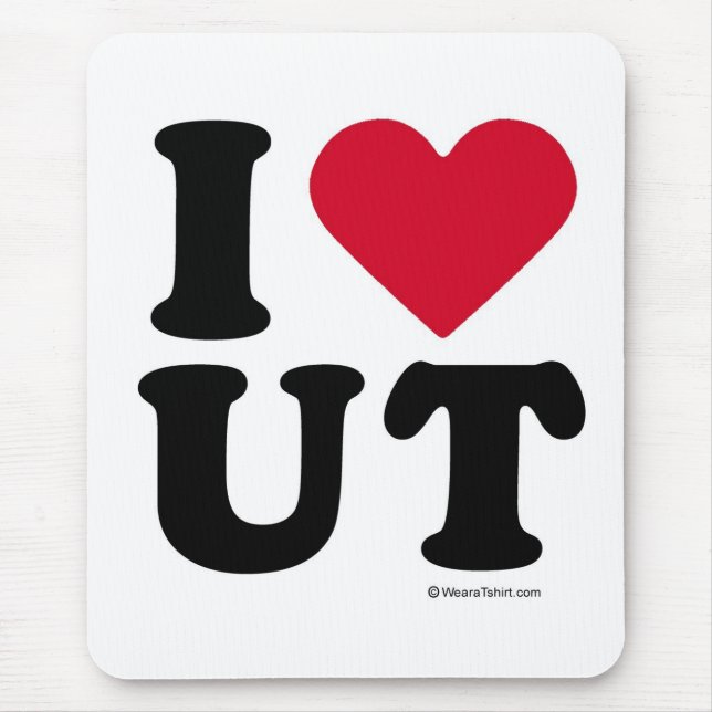 MOUSEPAD UTÁ - "EU AMO UT" "QUE EU AMO UTÁ " (Frente)
