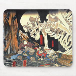 Mousepad Utagawa Kuniyoshi Takiyasha A Bruxa E O Esqueleto