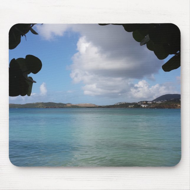 Mousepad Uva-do-Mar com Vista para o Oceano Turquesa (Frente)