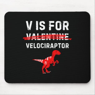 Mousepad V É Para Velociraptor Raptor Engraçado Dinossaur B