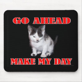 Mousepad Vá adiante - faça meu gatinho do dia