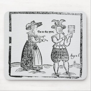 Mousepad Vá às guerras, ilustração de um showi do panfl