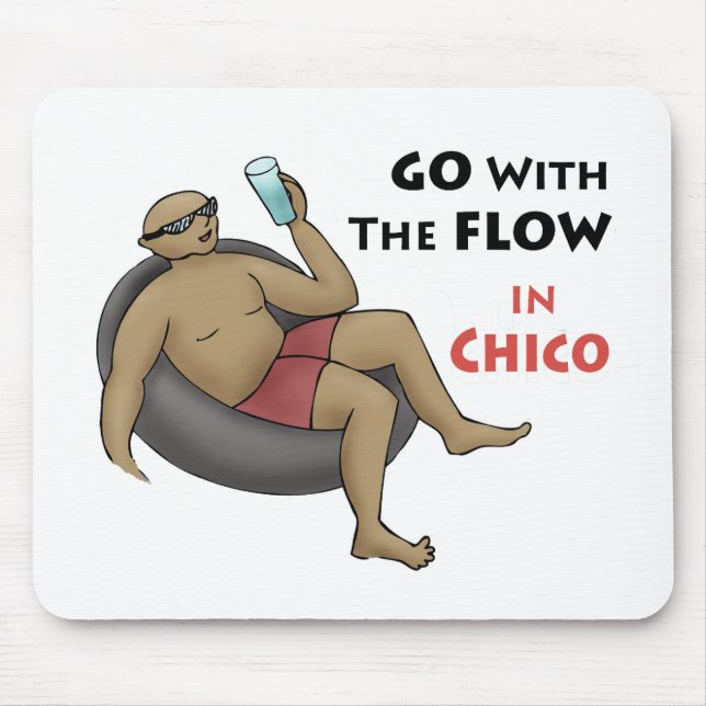 Mousepad Vá com o Fluxo em Chico (Frente)