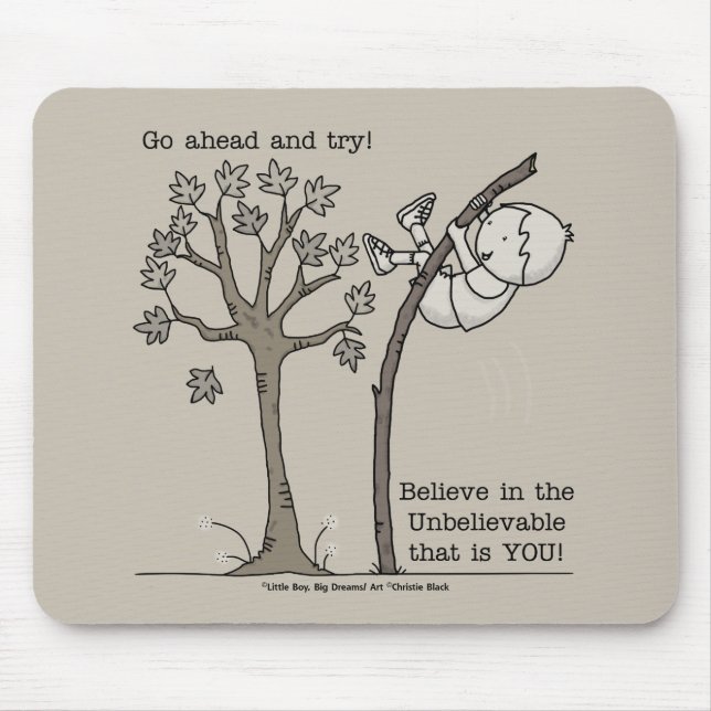 Mousepad Vá em frente e tente (Frente)