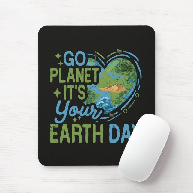 Mousepad Vá Planeta É Seu Dia da Terra (Com mouse)