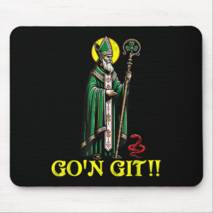 Mousepad Vá Se Divertir No Dia De São Patrício Trevo Dia De