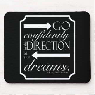 Mousepad Vá segura -- Branco no preto