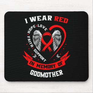 Mousepad Vá Vermelho Em Memória Da Conscientização Sobre Do