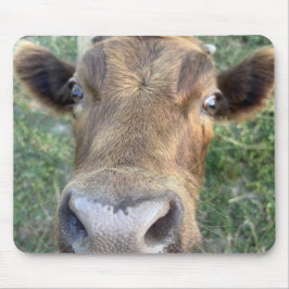 Mousepad Vaca Adorável Sendo Pad De Mouse Nosey