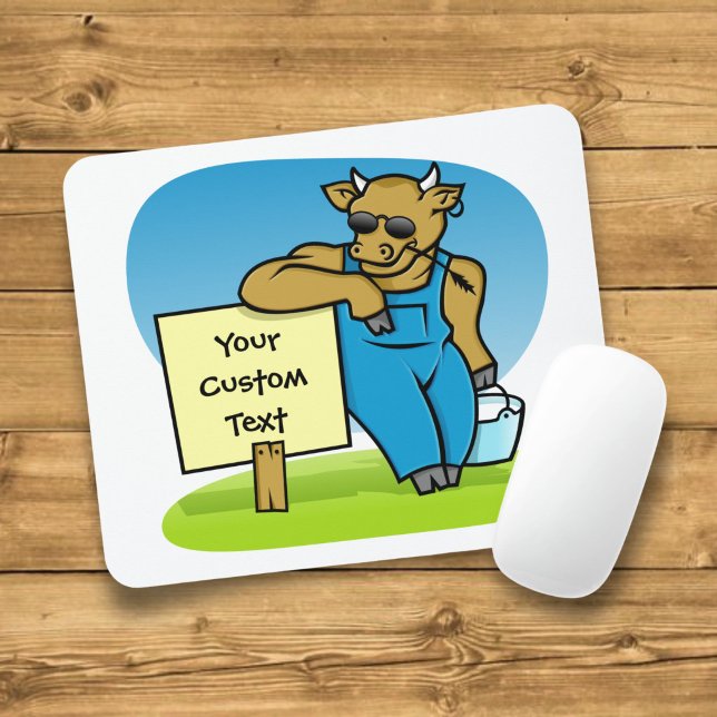 Mousepad Vaca com sinal (Criador carregado)