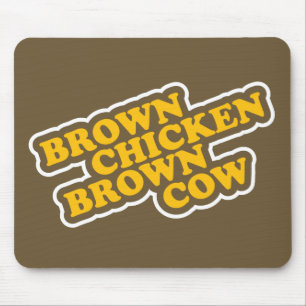 Mousepad Vaca de Brown da galinha de Brown