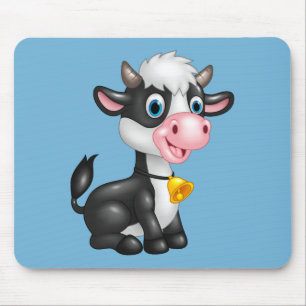 Mousepad Vaca de Cartoon