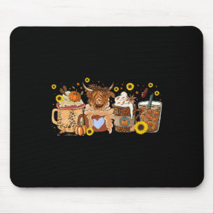 Mousepad Vaca de Terras Altas Escocesas Víblias de Girassol