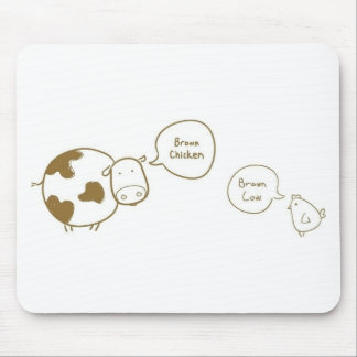Mousepad vaca marrom do marrom da galinha