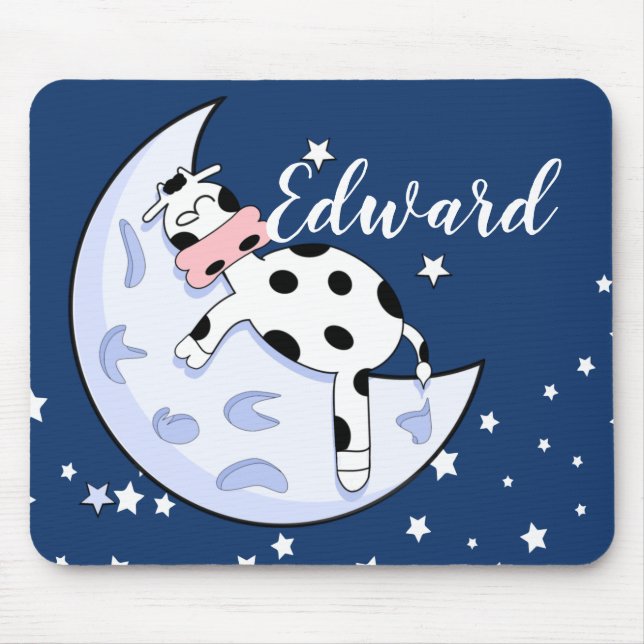 Mousepad Vaca sobre a Lua (Frente)