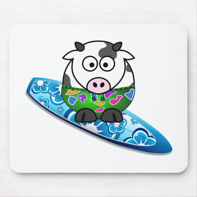 Mousepad Vaca Surfer (Frente)