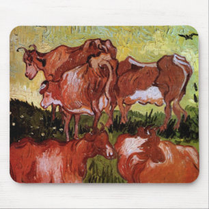 Mousepad Vacas (após Jordaens) por Vincent van Gogh