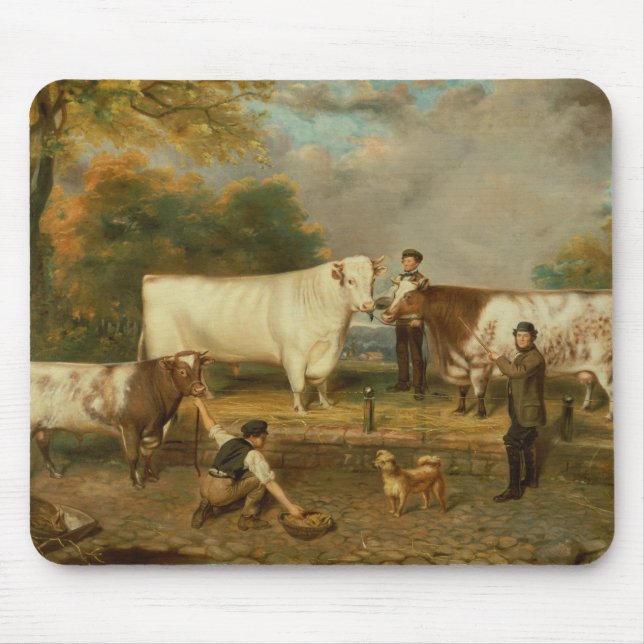 Mousepad Vacas com um pastor (Frente)